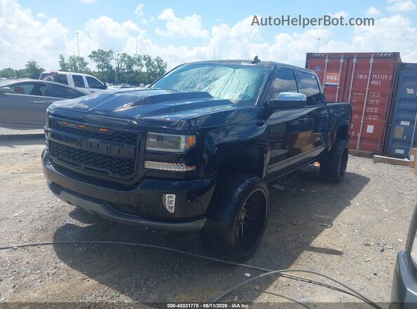 3GCUCRER6JG443156 2018 CHEVROLET SILVERADO Black Front left