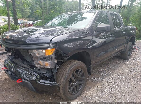 3GCUDCEDXRG292929 2024 CHEVROLET SILVERADO Black Առջևի ձախ երեք քառորդ տեսարան