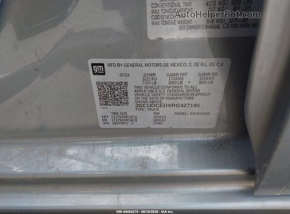 3GCUDCEDXRG427195 2024 CHEVROLET SILVERADO Silver Vista del compartimento del motor