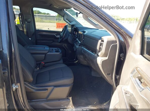 3GCUDDED0NG569099 2022 CHEVROLET SILVERADO Черный Вид салона спереди