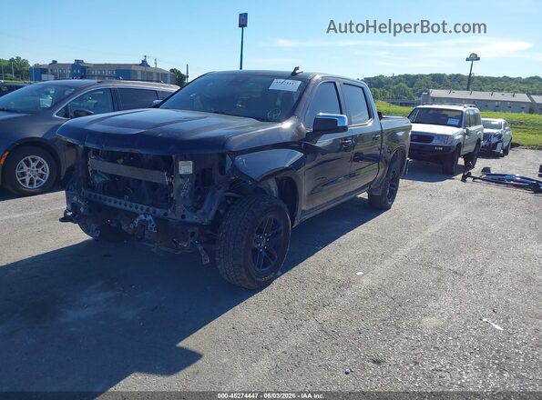 3GCUDDED0NG569099 2022 CHEVROLET SILVERADO Черный Передняя левая четверть