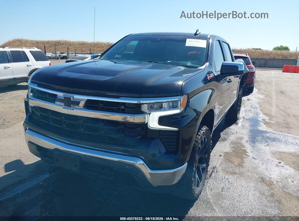3GCUDDED7RG291257 2024 CHEVROLET SILVERADO Black Առջևի ձախ երեք քառորդ տեսարան