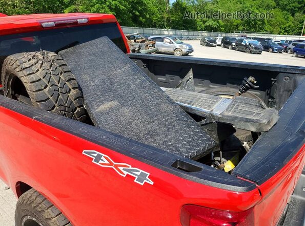 3GCUDDET6NG686211 2022 CHEVROLET SILVERADO Red Widok komory silnika