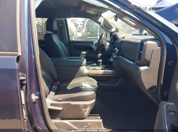3GCUDEET6NG683539 2022 CHEVROLET SILVERADO Dark Blue Вид салону спереду