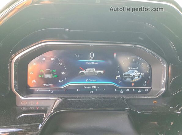 3GCUDFED3PG161517 2023 CHEVROLET SILVERADO Черный Вид щитка приборов
