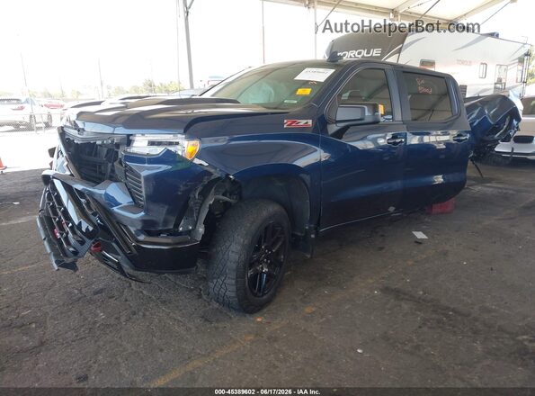 3GCUDFED4NG549451 2022 CHEVROLET SILVERADO Blue Front left