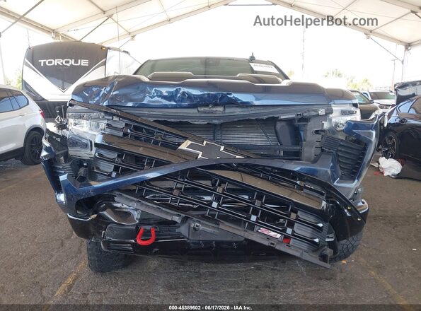 3GCUDFED4NG549451 2022 CHEVROLET SILVERADO Blue Rear interior view