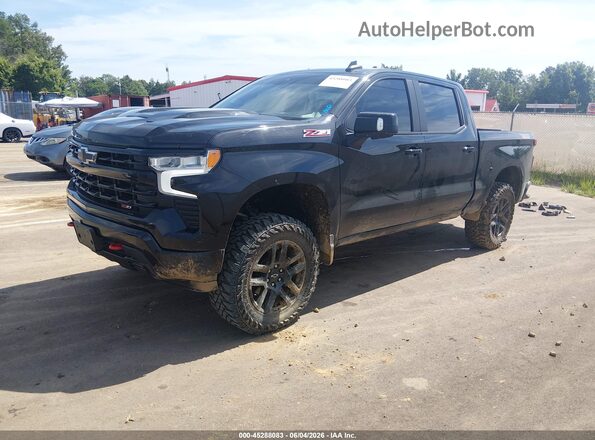 3GCUDFED4PG204973 2023 CHEVROLET SILVERADO Black Առջևի ձախ երեք քառորդ տեսարան