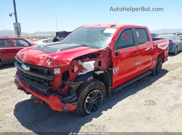 3GCUDFEDXRG159444 2024 CHEVROLET SILVERADO Red Առջևի ձախ երեք քառորդ տեսարան