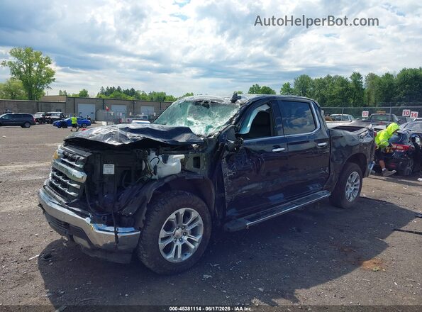 3GCUDGED0NG565684 2022 CHEVROLET SILVERADO Black Front view