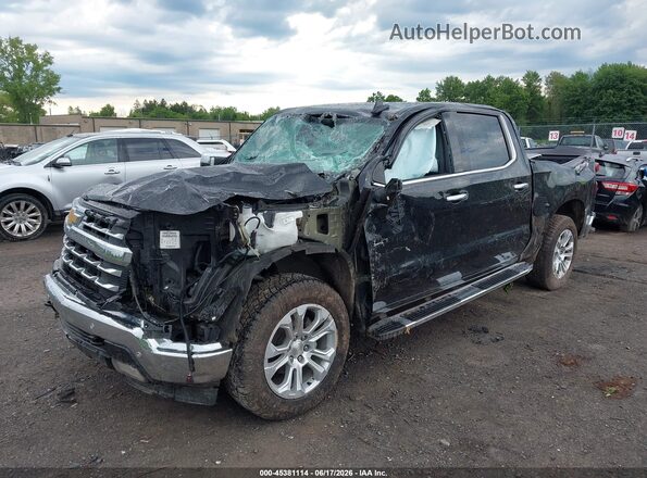 3GCUDGED0NG565684 2022 CHEVROLET SILVERADO Black Front left