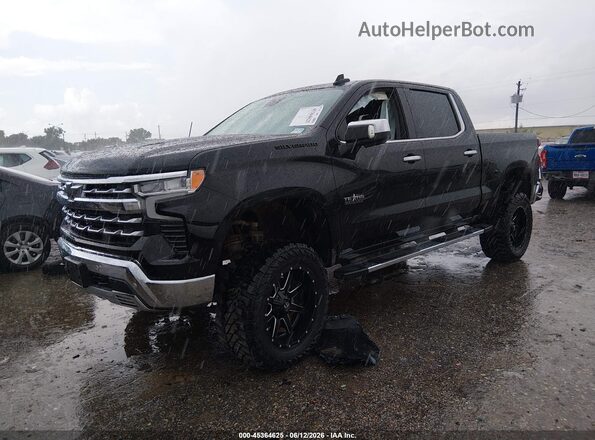 3GCUDGEL1PG325151 2023 CHEVROLET SILVERADO Черный Передняя левая четверть