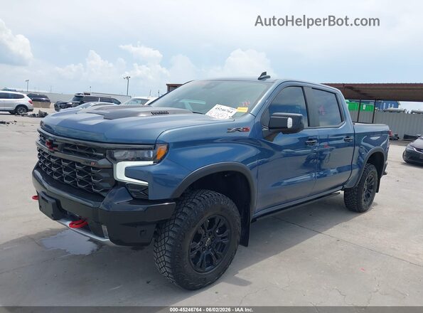 3GCUDHE88RG261002 2024 CHEVROLET SILVERADO Синий Передняя левая четверть