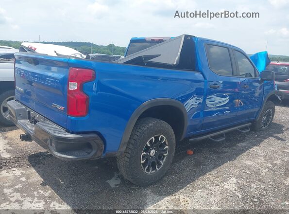 3GCUDHEL5NG544987 2022 CHEVROLET SILVERADO Blue უკანა მარჯვენა