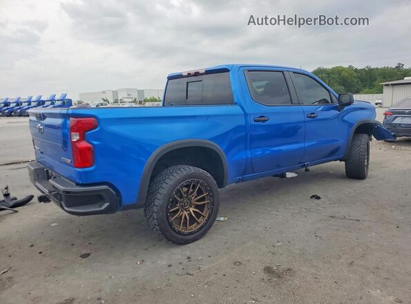 3GCUDHELXPG206777 2023 CHEVROLET SILVERADO Синий Задняя правая четверть