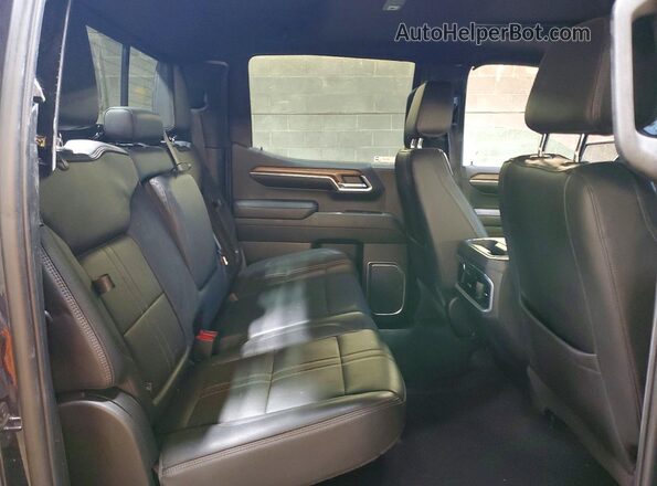 3GCUDJED1NG525434 2022 CHEVROLET SILVERADO Black უკანა სავარძლების ხედი