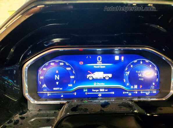 3GCUDJED1NG525434 2022 CHEVROLET SILVERADO Black ხელსაწყოთა პანელის ხედი