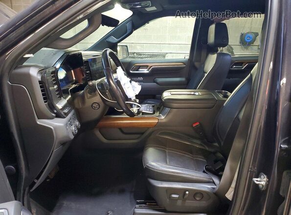 3GCUDJED1NG525434 2022 CHEVROLET SILVERADO Black წინა სალონის ხედი