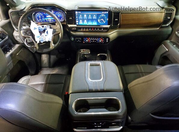 3GCUDJED1NG525434 2022 CHEVROLET SILVERADO Black წინა პანელის ხედი