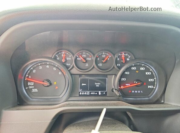 3GCUKCED8TG127071 2026 CHEVROLET SILVERADO Gray Instrument cluster view