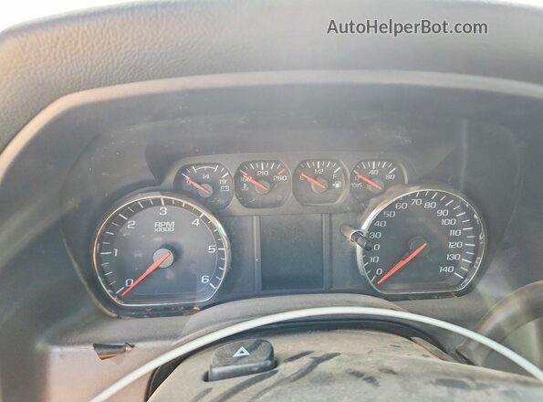 3GCUKNEC7HG304607 2017 CHEVROLET SILVERADO Белый Вид щитка приборов