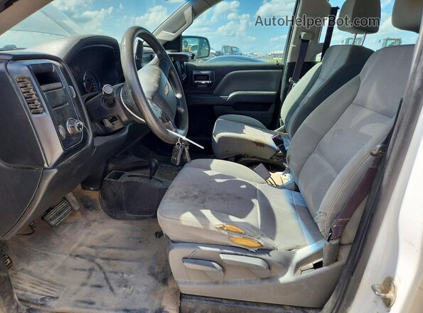 3GCUKNEC7HG304607 2017 CHEVROLET SILVERADO Белый Вид салона спереди