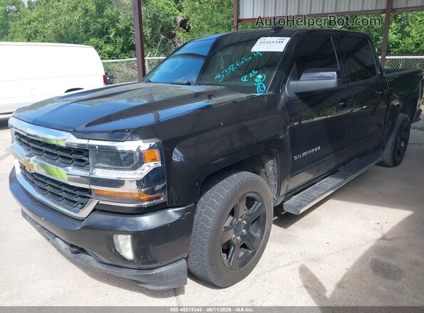 3GCUKREC0HG338654 2017 CHEVROLET SILVERADO Black Առջևի ձախ երեք քառորդ տեսարան