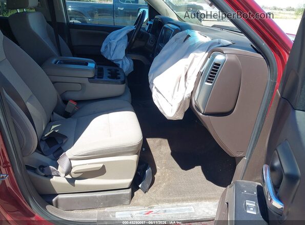 3GCUKREC0JG445239 2018 CHEVROLET SILVERADO Red Widok wnętrza z przodu