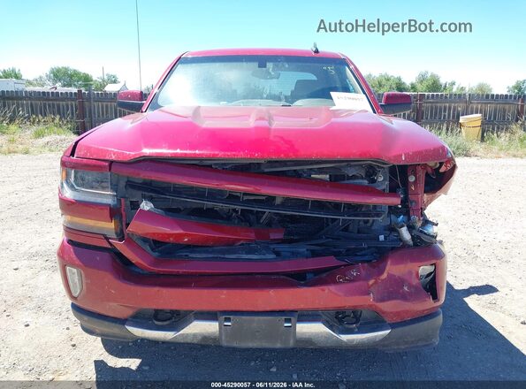 3GCUKREC0JG445239 2018 CHEVROLET SILVERADO Red Widok wnętrza z tyłu