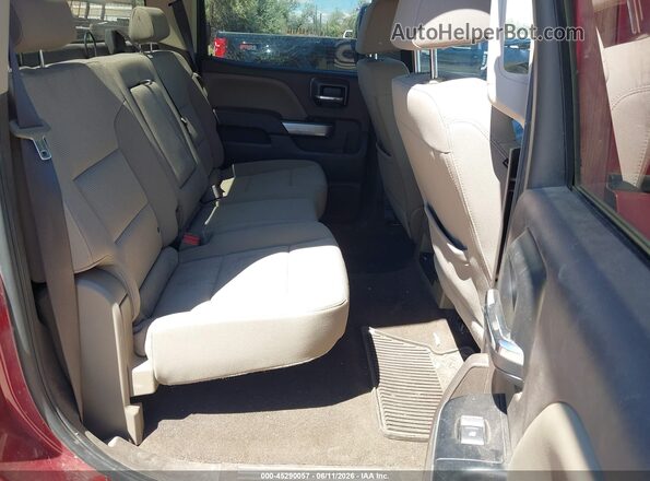 3GCUKREC0JG445239 2018 CHEVROLET SILVERADO Red Widok naklejki z numerem VIN