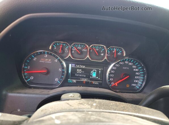 3GCUKREC0JG647336 2018 CHEVROLET SILVERADO White Вид щитка приладів