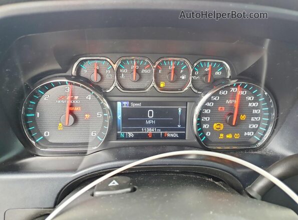 3GCUKREC1JG425680 2018 CHEVROLET SILVERADO Maroon Widok zestawu wskaźników