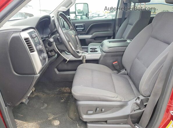 3GCUKREC1JG425680 2018 CHEVROLET SILVERADO Maroon Widok wnętrza z przodu