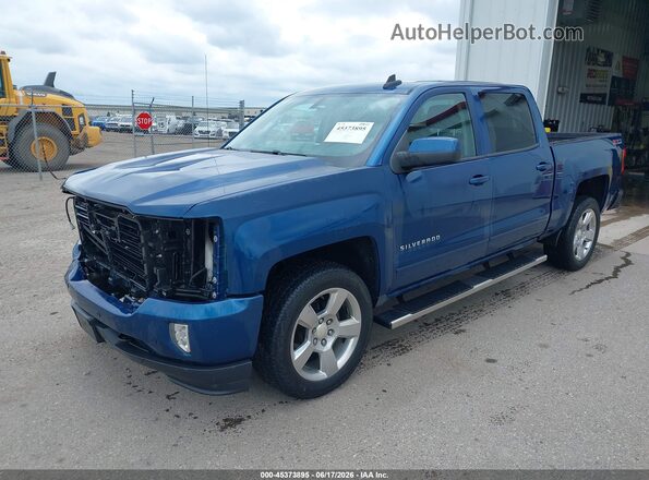 3GCUKREC2HG415282 2017 CHEVROLET SILVERADO Blue Առջևի ձախ երեք քառորդ տեսարան