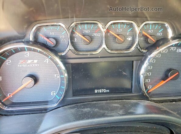 3GCUKREC2JG170389 2018 CHEVROLET SILVERADO Silver Widok zestawu wskaźników