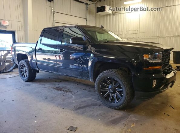3GCUKREC2JG399462 2018 CHEVROLET SILVERADO Черный Передняя правая четверть