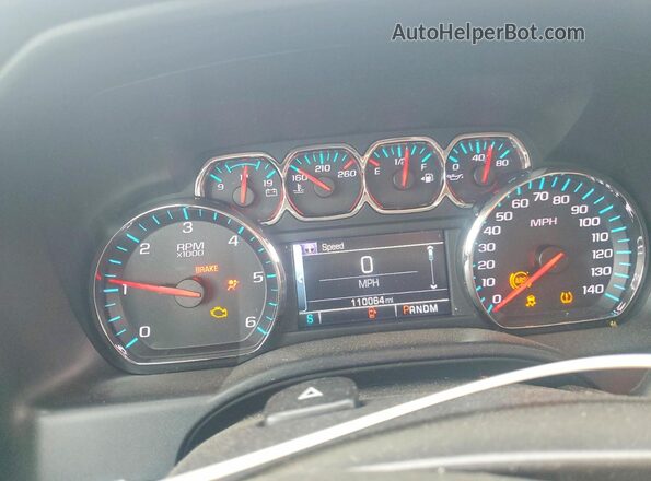 3GCUKREC3GG190109 2016 CHEVROLET SILVERADO Blue Widok zestawu wskaźników