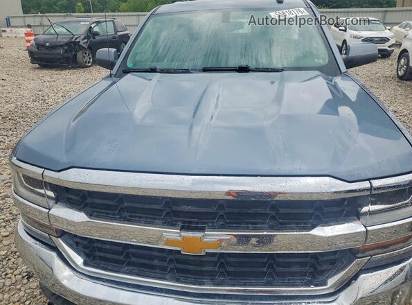 3GCUKREC3GG190109 2016 CHEVROLET SILVERADO Blue Widok wnętrza z tyłu
