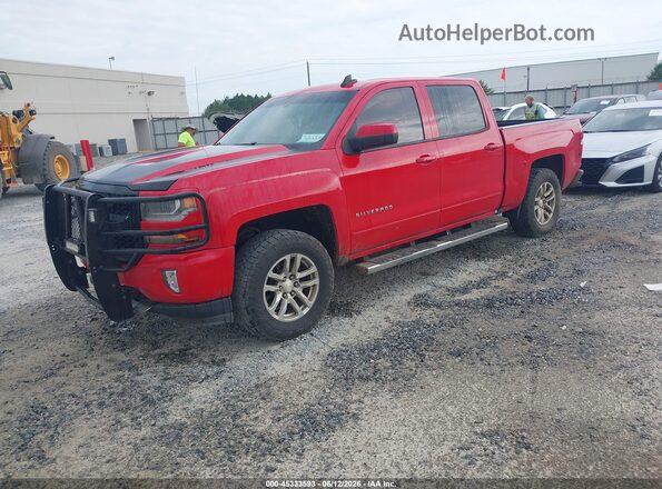 3GCUKREC3GG195584 2016 CHEVROLET SILVERADO Red Առջևի ձախ երեք քառորդ տեսարան