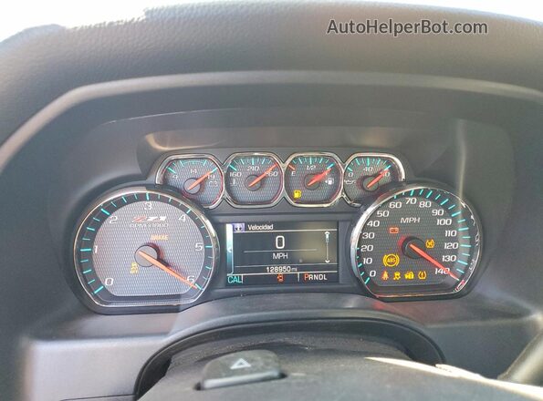 3GCUKREC4HG107417 2017 CHEVROLET SILVERADO Черный Вид щитка приборов