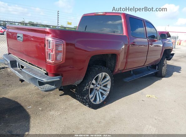 3GCUKREC4HG333831 2017 CHEVROLET SILVERADO Burgundy Tył prawy