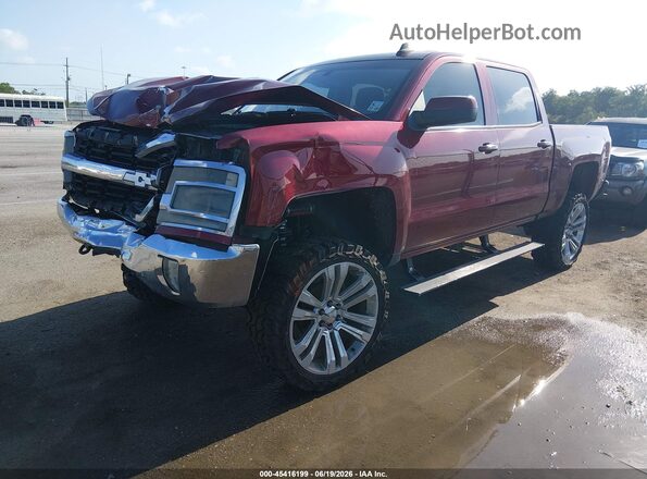 3GCUKREC4HG333831 2017 CHEVROLET SILVERADO Burgundy Przód lewy