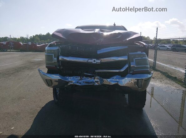 3GCUKREC4HG333831 2017 CHEVROLET SILVERADO Burgundy Widok zestawu wskaźników