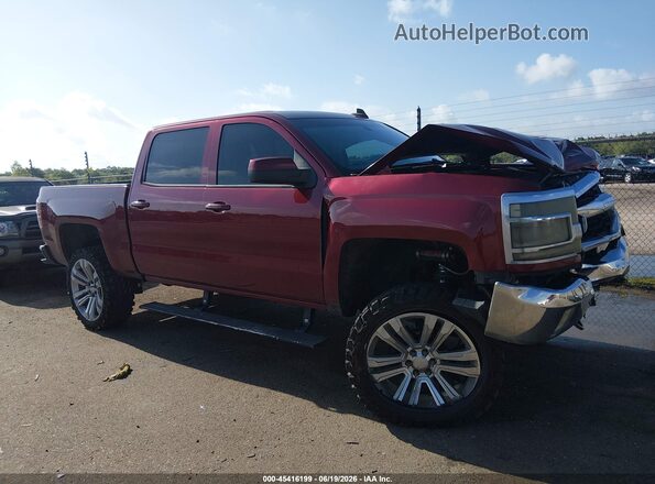 3GCUKREC4HG333831 2017 CHEVROLET SILVERADO Burgundy Widok wnętrza z tyłu