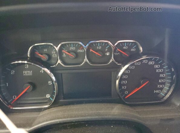 3GCUKREC4JG367287 2018 CHEVROLET SILVERADO Black ხელსაწყოთა პანელის ხედი