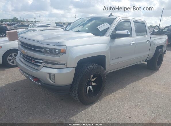 3GCUKREC4JG425849 2018 CHEVROLET SILVERADO Silver Przód lewy