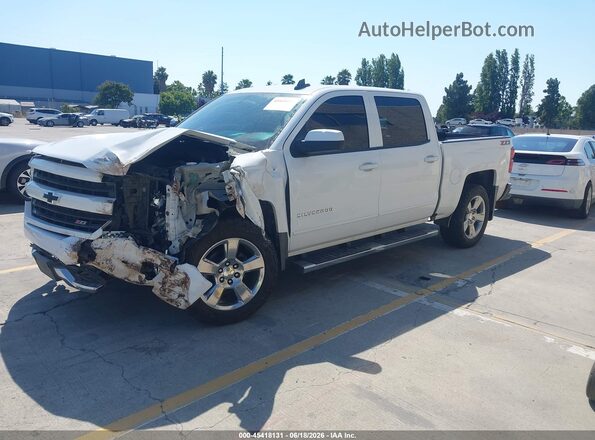 3GCUKREC4JG450721 2018 CHEVROLET SILVERADO White წინა მარცხენა ხედი სამი მეოთხედიდან