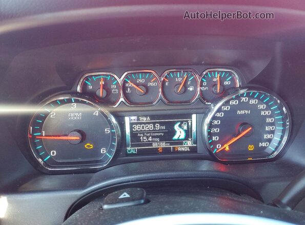 3GCUKREC5HG167772 2017 CHEVROLET SILVERADO Red Widok zestawu wskaźników