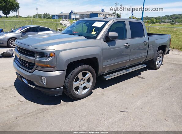 3GCUKREC5HG286311 2017 CHEVROLET SILVERADO Gray წინა მარცხენა ხედი სამი მეოთხედიდან