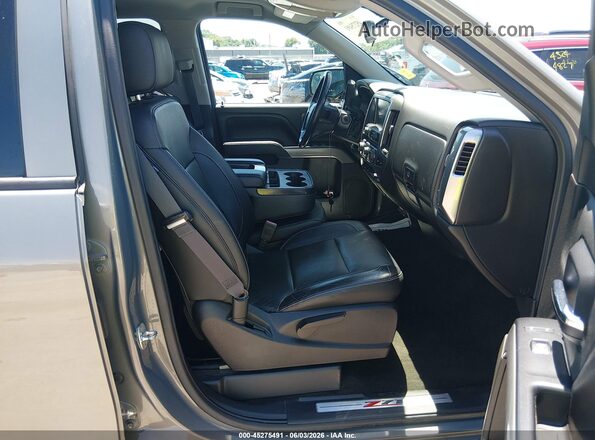 3GCUKREC5HG286311 2017 CHEVROLET SILVERADO Gray წინა სალონის ხედი